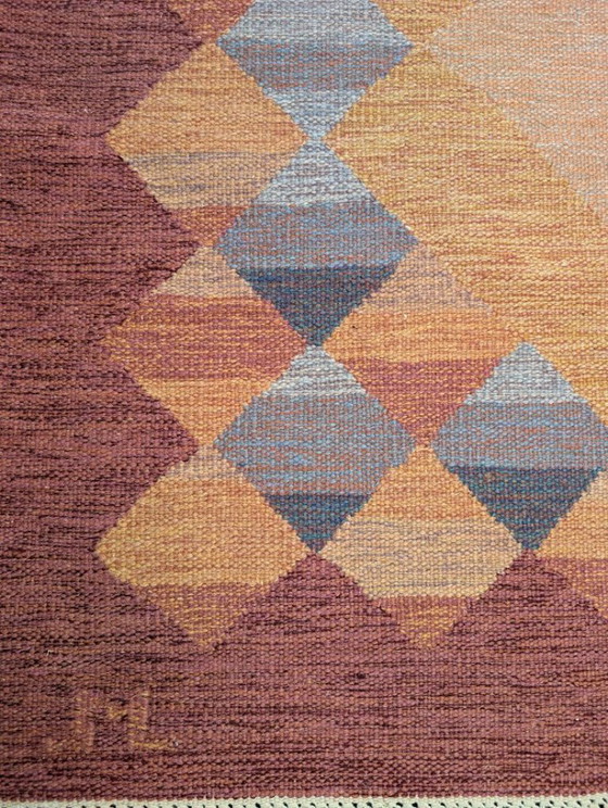 Image 1 of Vintage Scandinavisch röllakan vloerkleed