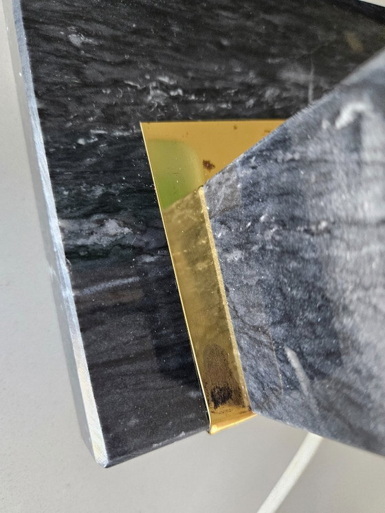 Image 1 of Lámpara alta de notario/banquero/escritorio sobre una base de mármol.