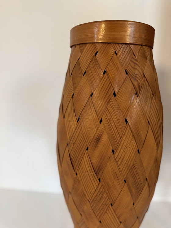 Image 1 of Vintage tripod floor lamp with slats, Hans Agne Jakobsson '60