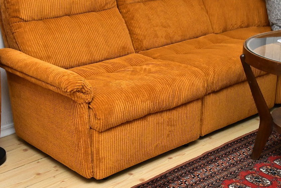 Image 1 of  Yellow corduroy  modular sofa, 1970s, set of 5