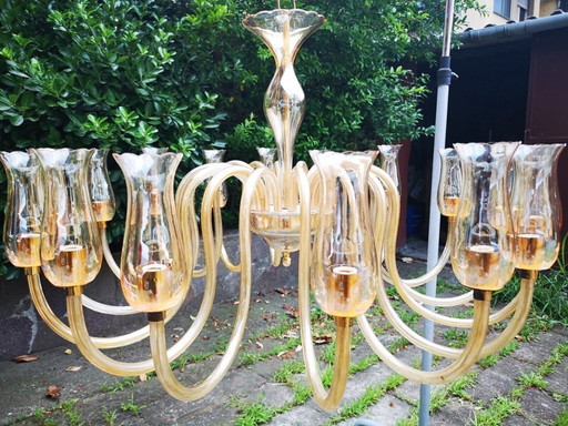 Superb Grand Scale De Majo Murano Sixteen Arm Chandelier 1950/60