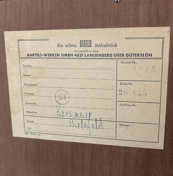 Image 1 of Vintage design Bartels highboard