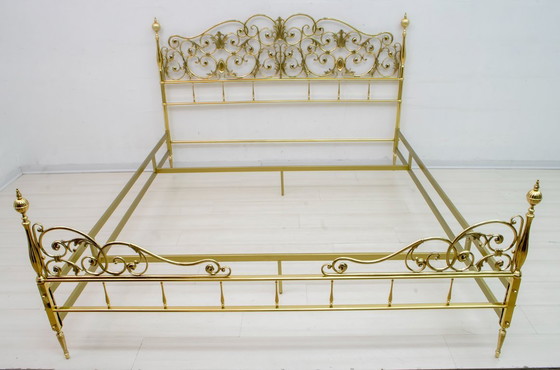 Image 1 of Doppio Bad in ottone in stile neoclassico italiano della metà del secolo scorso, anni '60