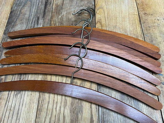 Image 1 of Teak Kleiderbügel | Coat Hanger | Dänemark | 8 Stück