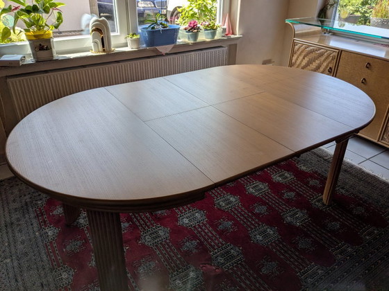 Image 1 of Rattan dining set with sideboard – very high quality & well-maintained