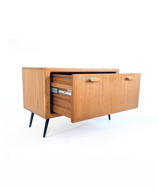 Vintage LP Cabinet/Audio Cabinet Silkenborg Møbelfabrik '70