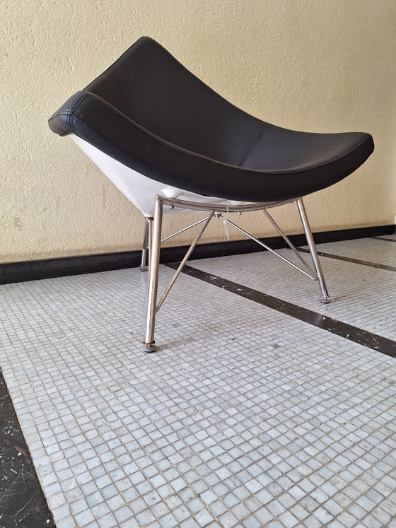 Fauteuil in de Vitra Coconut-stijl – Leather, Metal (photo 7 of 15)