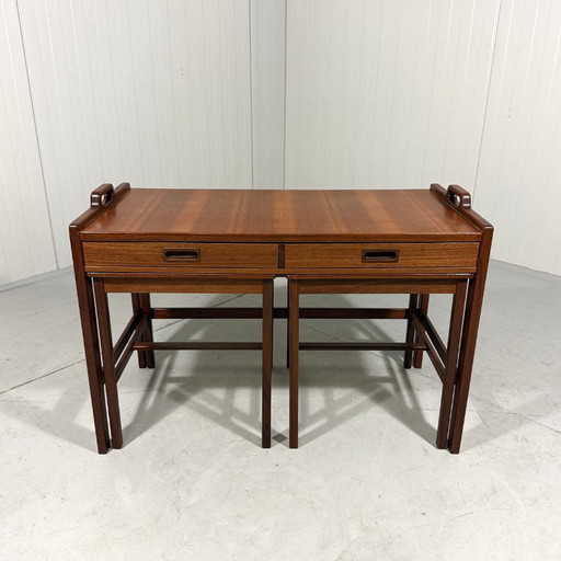 Tables gigognes en teck Skaraborgs Möbelindustri, Suède 1960