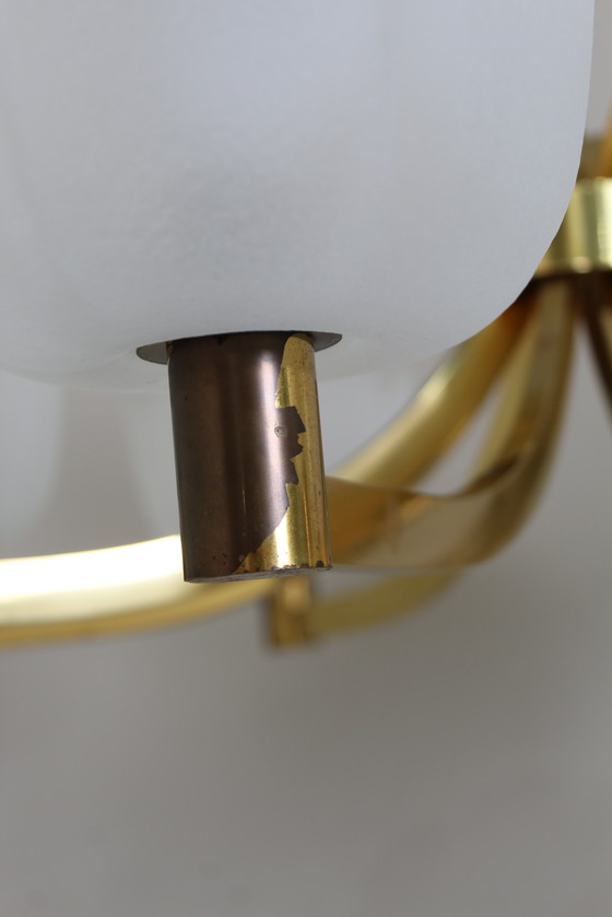 Image 1 of Vintage Pendant Lamp, Chandelier - Brass 1970s