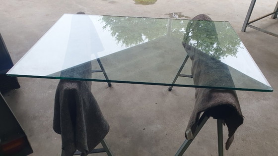 Saporiti Offredi vintage salontafel beton/glas brutalist 70s – Stone (photo 10 of 14)