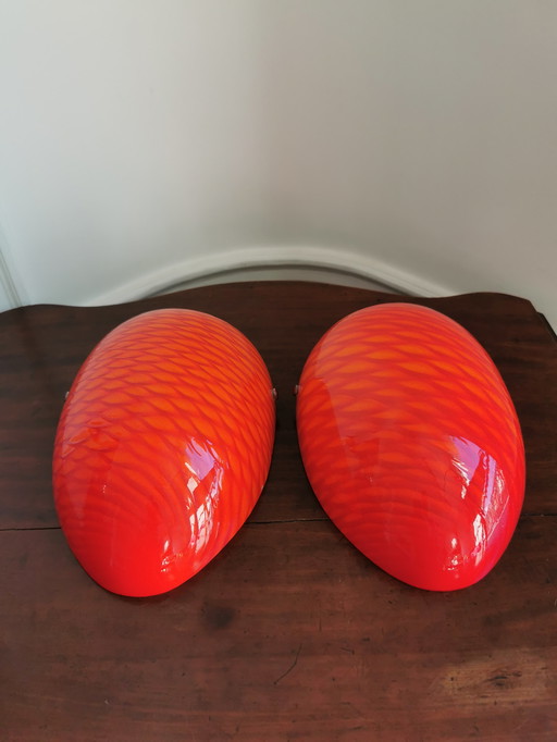 Pair of Murano Mid-Century sconces