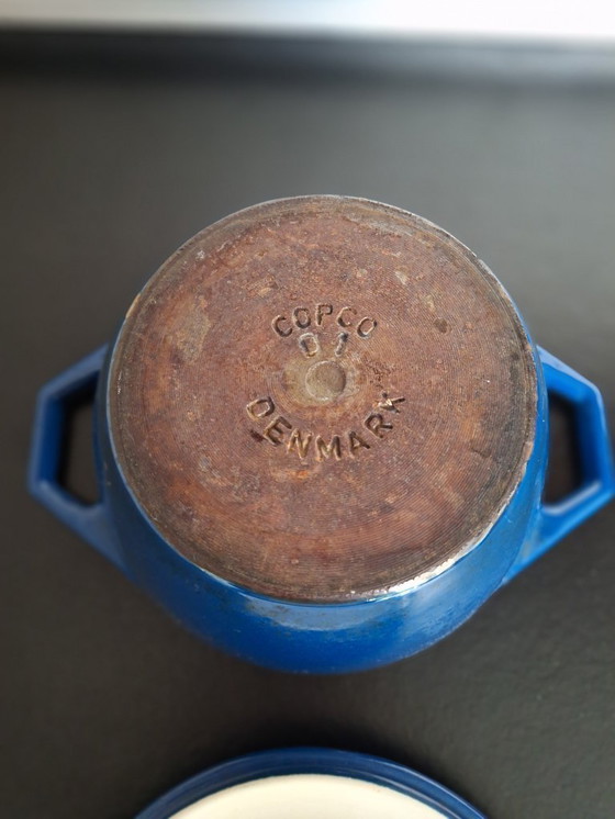 Image 1 of Set van 4 gietijzeren vintage Copco Denmark pannen