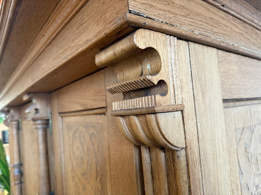 Eichenschrank (Aussteuer-Schrank), Unikat aus dem Münsterland 