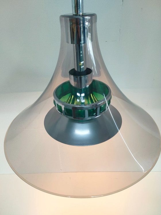 Image 1 of Rare Massive 1970s design pendant lamp (height adjustable)
