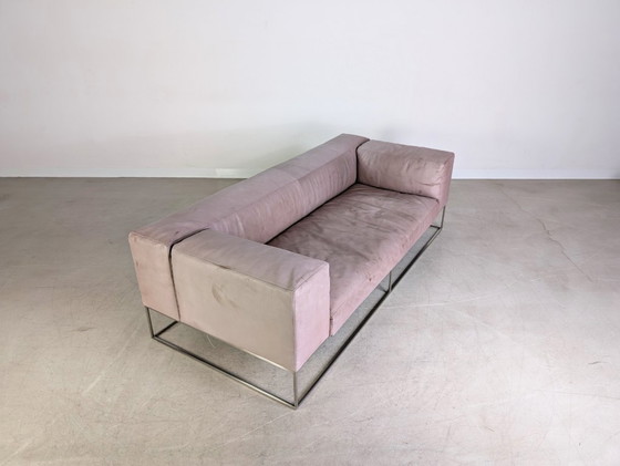 Image 1 of Original Living Divani Ile Cube divano in pelle a due posti design