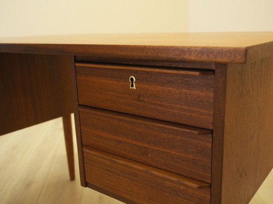 Image 1 of Bureau en teck, design danois, années 1970, fabriqué au Danemark