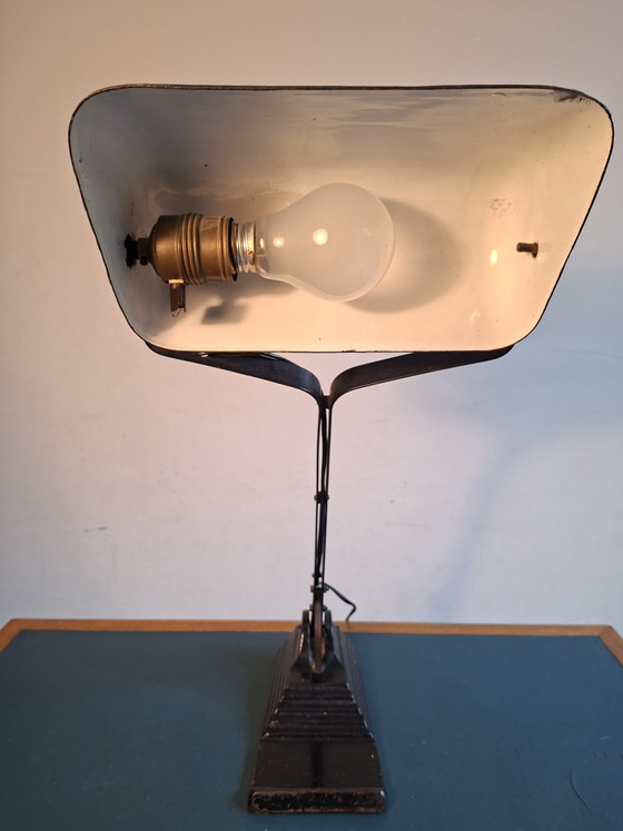 Lampe de bureau Vintage Horax, Années Trente – Cast Iron, Metal (photo 8 of 10)