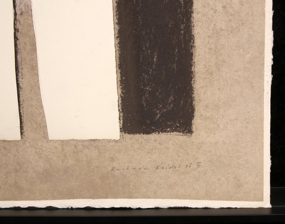 Image 1 of Keidel, Barbara - Waldstück III - gouache sur vergé - exemplaire unique signé à la main