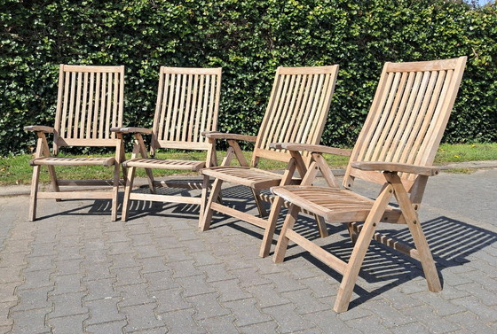 Image 1 of 4 sedie pieghevoli Gloster in teak