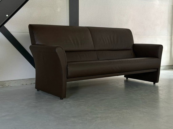 Divano Jori 3 posti - pelle marrone – Divani 3 posti, Plastica (photo 8 of 9)