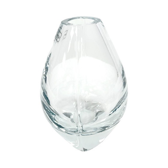 Image 1 of Hand-formed glass vase, minimalist design, Formano Germany, 1980s.