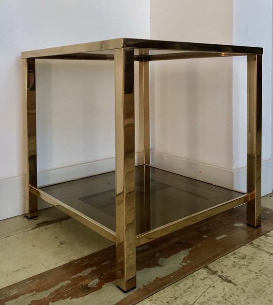 Image 1 of Belgo Chrom Vintage Side Table Gilded