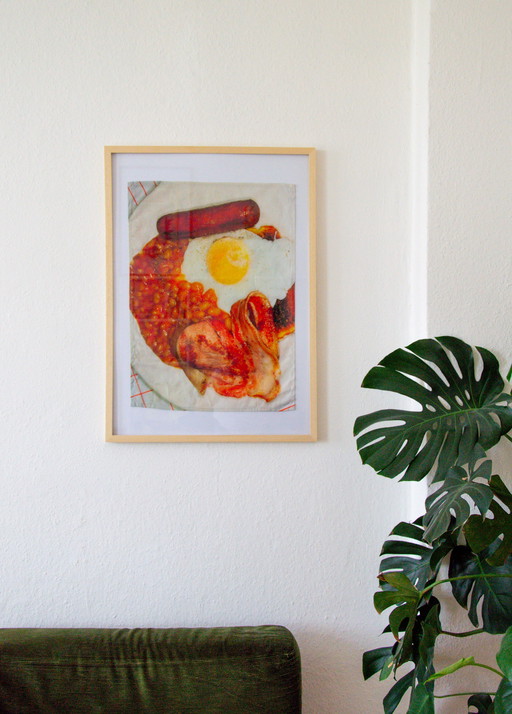 Torchon original Martin Parr / 'Breakfast' / 'British Food' / 70 x 50cm