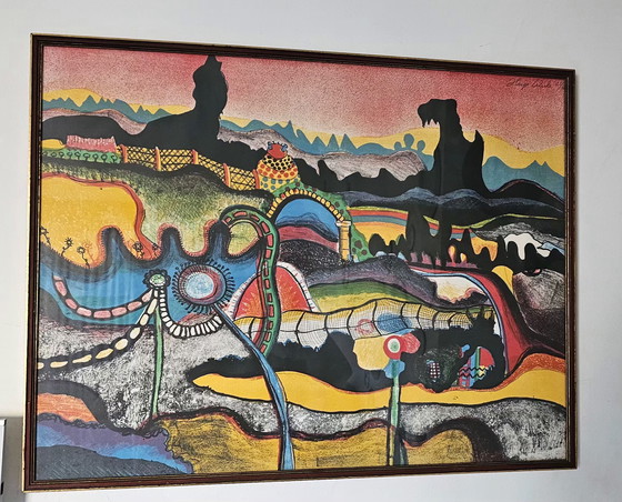 Image 1 of HUGO WULTZ exclusive Xl colorLitho 23/40 'Fantastic Realism'