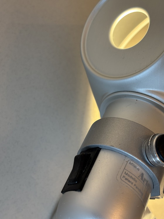 Image 1 of Set of two Artemide Tolomeo Faretto wall lamps silver aluminum