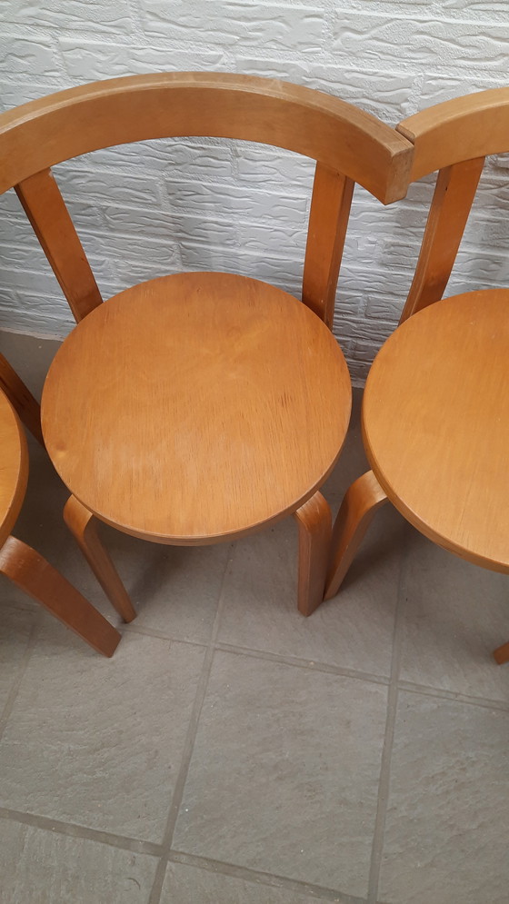 Image 1 of Set di 4 sedie nello stile di Alvar Aalto