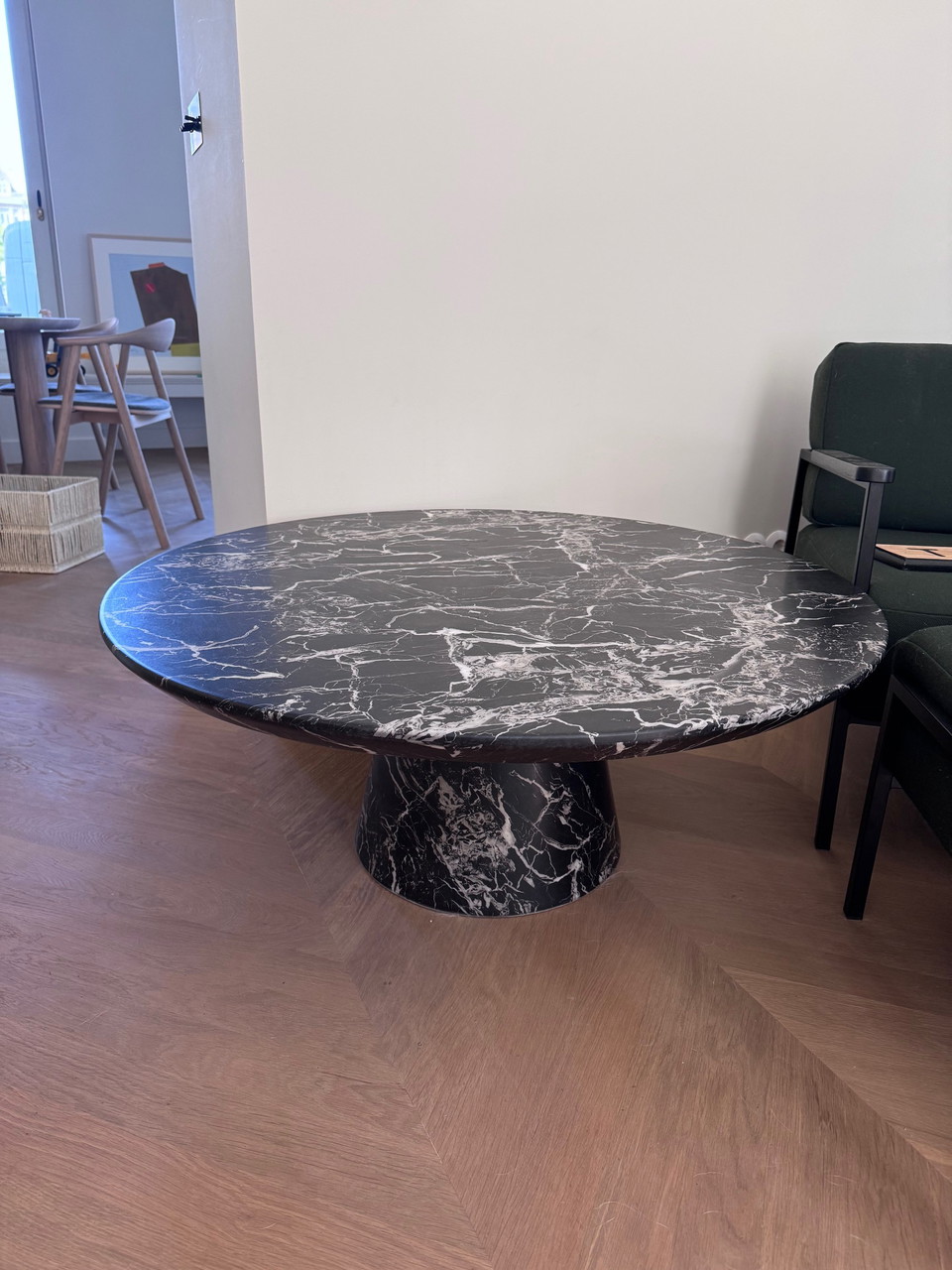 Pol Spotten Black Disc Marble Coffee Table | €600 | Whoppah