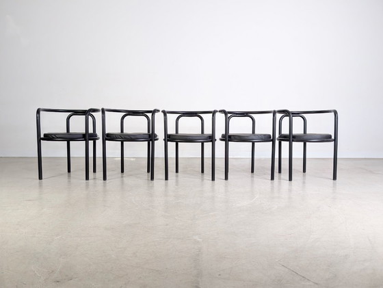 Image 1 of 5x Original Locus Solus Chairs Poltronova Gae Aulenti Metal design
