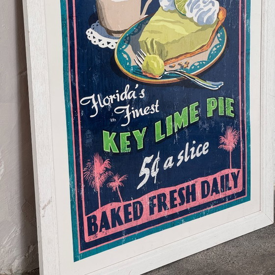 Image 1 of Poster di carta da cucina Key West, incorniciato – Arte murale vintage
