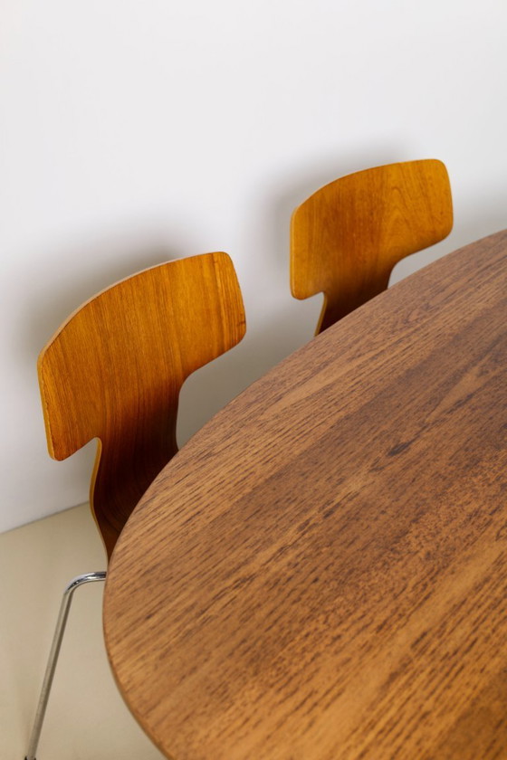 Image 1 of Piet Hein & Bruno Mathsson Superellipse Dining Table, 1970's, Fritz Hansen