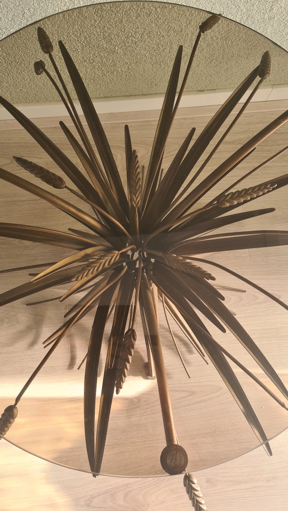 Image 1 of Iconic 'Sheaf of Wheat' Side Table in the Style of Coco Chanel / Maison Jansen