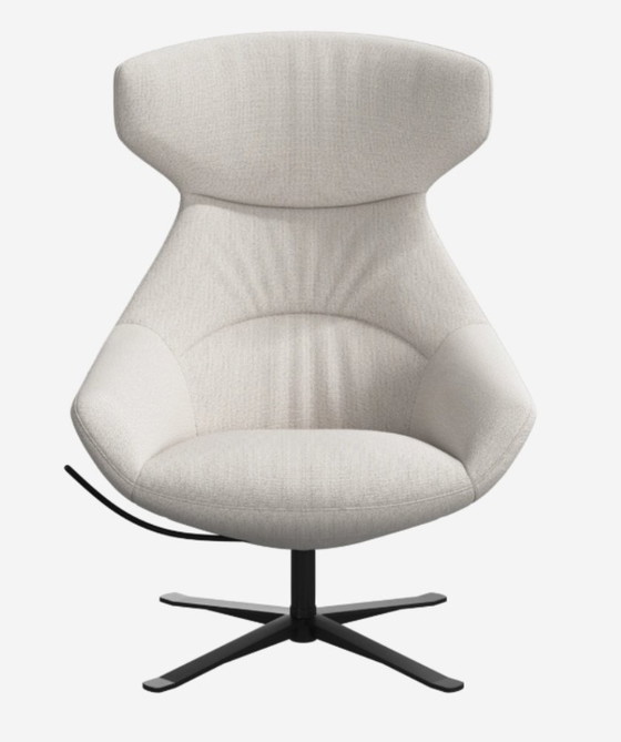 Image 1 of Wit Porto verstelbare fauteuil met draaifunctie