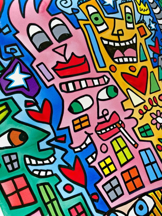 Image 1 of James Rizzi „Das Beste aus dem Leben machen“ – Poster 70 x 100 cm