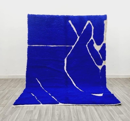 Tapis en laine pure marocain d’atlas traditionalle 150/350 cm