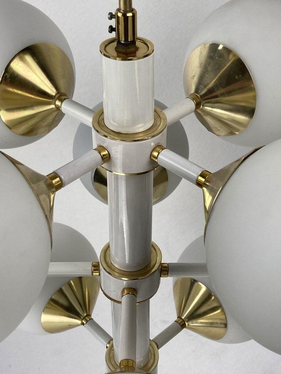 Image 1 of Atomic Sputnik Chandelier By Richard Essig, 1960S