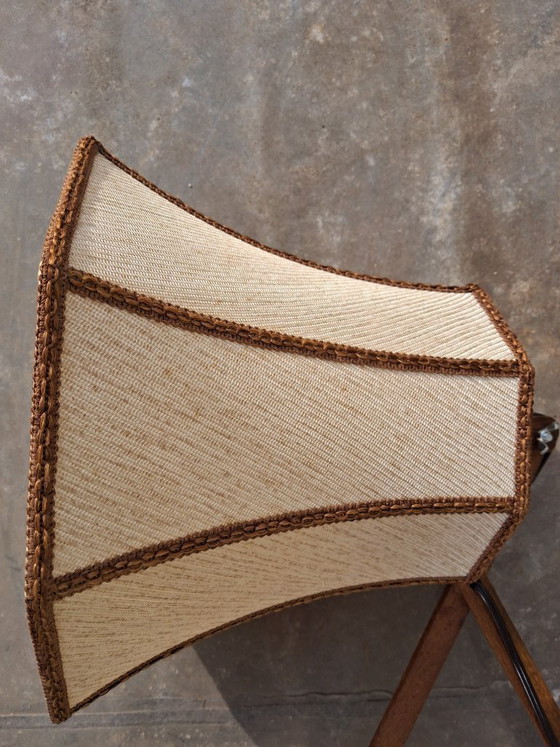 Image 1 of Lámpara de tijera de madera de teca, 1950