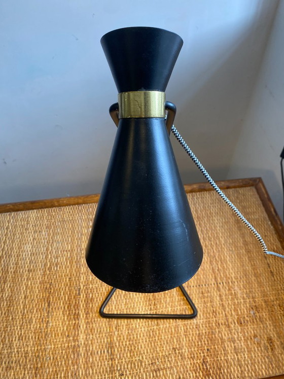 Vintage 1970 Black Metal Cocotte Lamp – Table lamps (photo 10 of 14)