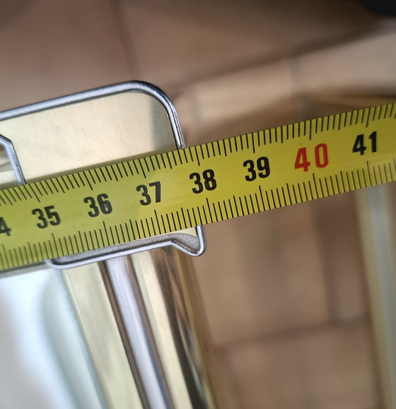 Image 1 of Set of 1980s glass and brass coffee tables