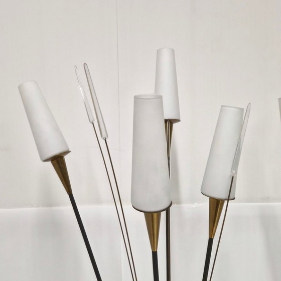 Image 1 of PAIRE DE LAMPADAIRES VINTAGE 1950 MAISON LUNEL ATTRIBUES A RENE MATHIEU 50S