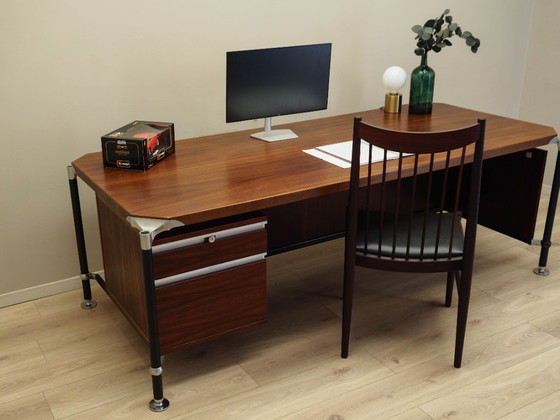 Image 1 of Scrivania in palissandro, design italiano, anni '70, designer: Ico & Luisa Parisi, produttore: MIM Roma