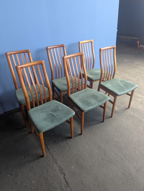 Image 1 of Set of 6 vintage teak chairs - Schou Andersen - Denmark