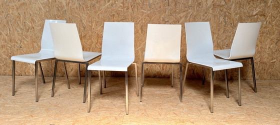 Image 1 of 6 chaises Pedrali Kuadra
