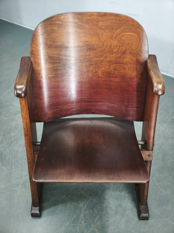Image 1 of Rara poltrona da cinema Art Déco ceca degli anni '20 in stile Thonet.