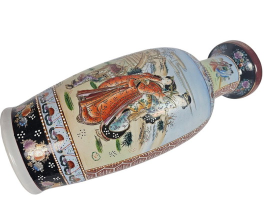Image 1 of Vintage - Satsuma Geisha - XL Vase - porcelain - China - 3rd quarter 20th century