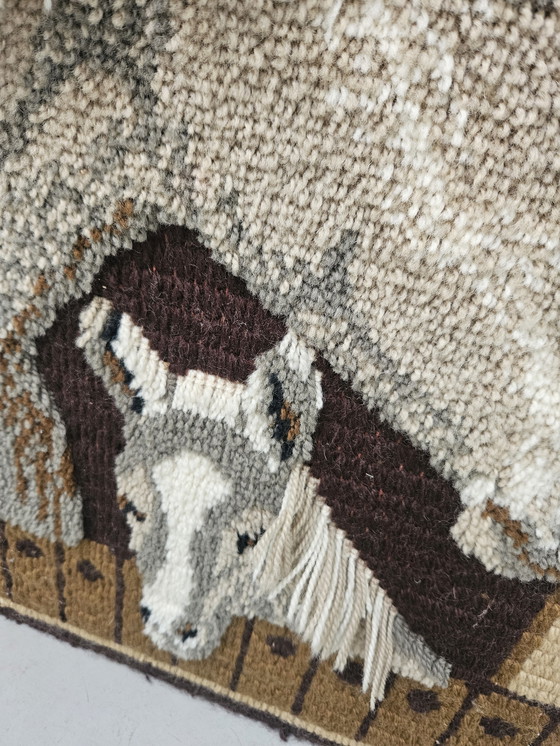 Image 1 of Vintage wandkleed Paarden