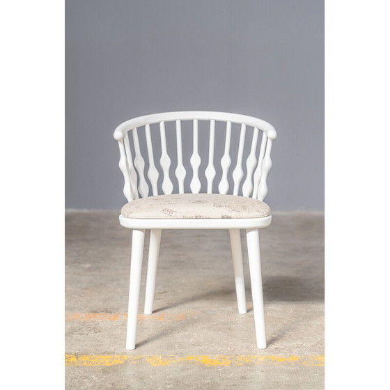 Image 1 of Set of 6 vintage beech chairs, 1970